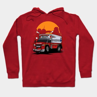 Ambulance monster car Hoodie